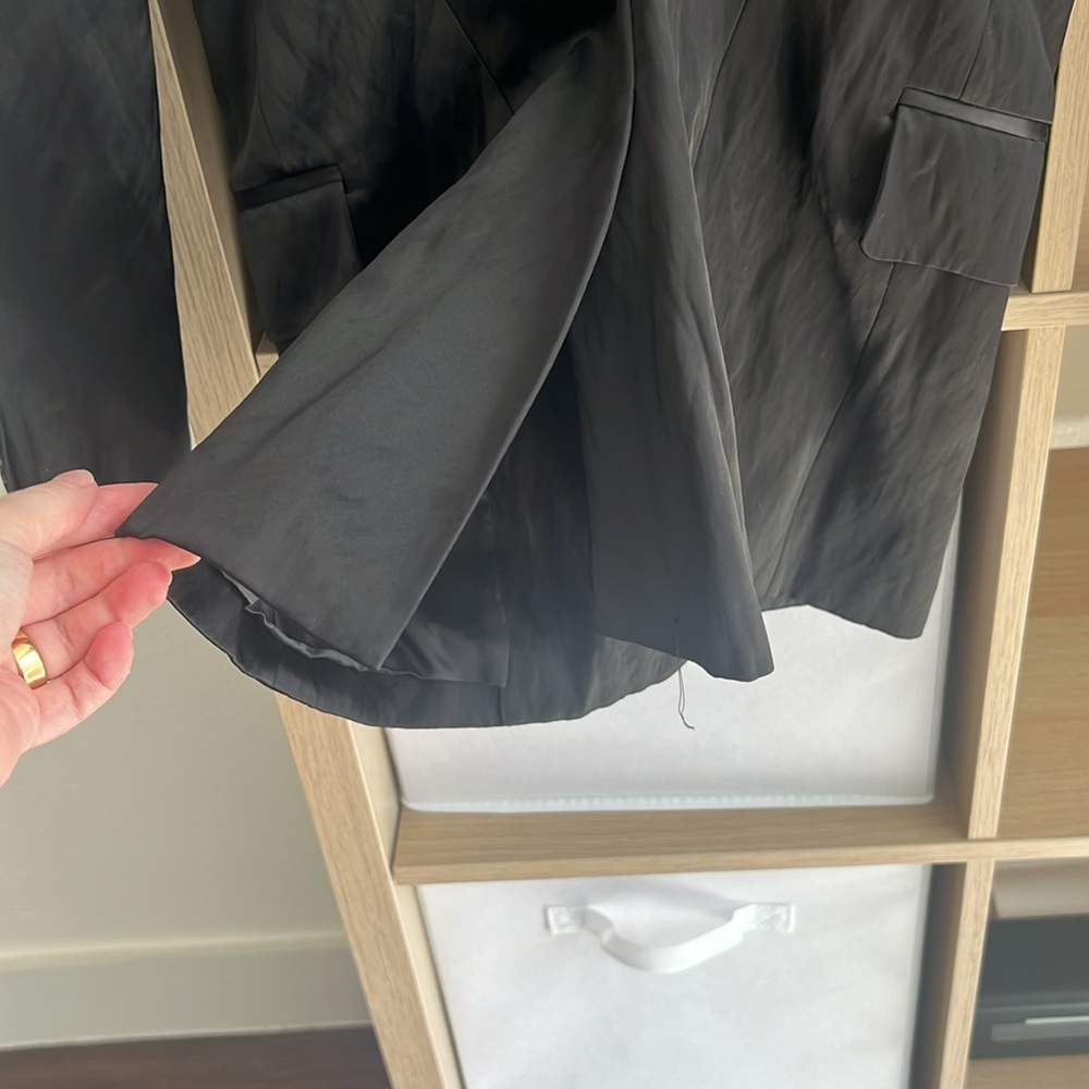 Alexander Wang Black Cinched Waist Blazer in Black Size 2 - Picture 4 of 7